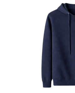 Sudadera con Capucha Azul Marino para Mujer, de Algodón y Felpa, con Bordado Floral, Logotipo Personalizado, Fabricación OEM, Venta al Por Mayor - Product Image 3