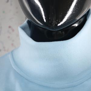 Sweat-shirt à col montant bleu ciel 100% coton à col large URBAN PRODUCTIONS - Product Image 6