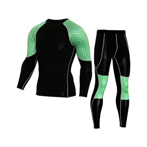 Traje Deportivo de Compresión de Alta Gama, Sin Costuras, de 2 Piezas, Cintura Elástica, Ligero, Transpirable, con Elasticidad en Cuatro Direcciones - Product Image 3