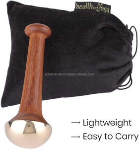 Kansa Wand Masseur pour le visage et les pieds-Avantages ayurvédiques du bronze-Restaurer le lustre grâce à la désintoxication pour Spa Massager - Product Image 4