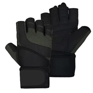 Guantes de invierno de piel beige con pantalla táctil completa, palma de grano suave, puño dividido y forro de cachemira para conducir en invierno - Product Image 1