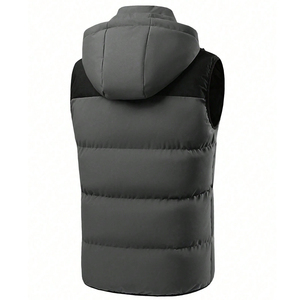Men's Puffer Vest Breathable <b>Waterproof</b> Windproof Polyester Filled Lightweight <b>Warm</b> Outdoor Casual Sleeveless Jacket Comfortable - Product Image 2