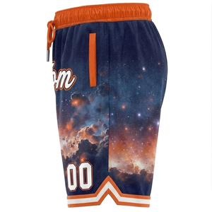 Shorts de sport personnalisés pour hommes, nouvelle collection, sublimation, haute qualité, design tendance, shorts de basketball, shorts en mesh personnalisés, vente en gros - Product Image 4
