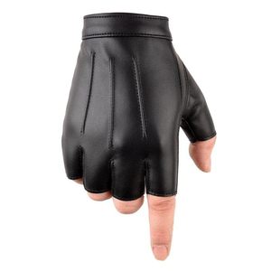 Guantes Deportivos Elásticos Splendid Apparel de Algodón/Poliéster/Spandex, Medios Dedos, Largos hasta la Muñeca, Estilo Liso, Negros, con Función Táctil - Product Image 1