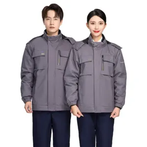 Factory Sales Long Sleeves Safety Uniform Professional Overall Work Suit warehouse Clothes Men workwear