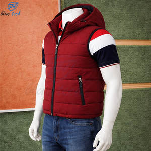 Chaleco Acolchado Vintage con Capucha para Hombre, Chaqueta sin Mangas Ligera para Invierno, Logotipo Personalizado, Cálido, Acolchado, Informal, Transpirable, de Secado Rápido - Product Image 6