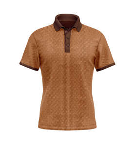 Camisa Polo Blanca para Hombre con Patrón Geométrico, Manga Corta, Casual, con Botones, Corte Regular, Transpirable, de Poliéster Tejido - Product Image 4