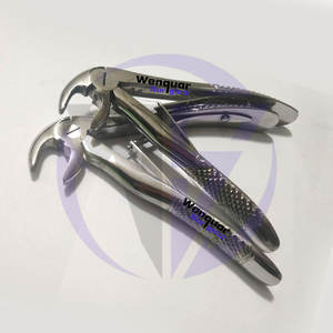 Forceps d'extraction dentaire pédiatrique # C pour molaires mandibulaires autoclavables en acier inoxydable chirurgical Wenquar - Product Image 3