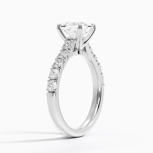 แหวน BOJ รุ่น 016 ทรงปรินเซสคัท เงินแท้ 925 ประดับเพชรครึ่งวง 2 กะรัต สี D ความสะอาด VVS1 มอยส์ซาไนต์ รับรองโดย GRA ราคาประหยัด - Product Image 2