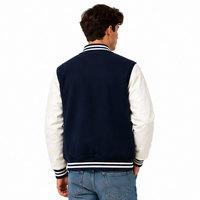 Veste universitaire de haute qualité pour hommes et logo personnalisé, veste universitaire tendance avec logo brodé personnalisé pour homme