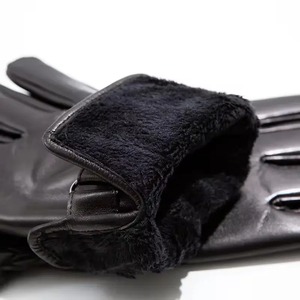 Nouveaux gants d'hiver en cuir véritable personnalisés pour femmes, gants de conduite et de cyclisme en cuir de vachette et peau de mouton, compatibles écran tactile, unisexe - Product Image 3