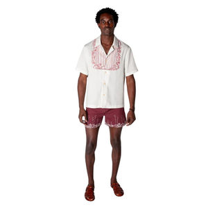 Shorts Bermuda à Carreaux pour Homme, Taille Mi-Haute, Fermeture Boutonnée, Style Décontracté en Coton Tissé à Motif Écossais - Product Image 5