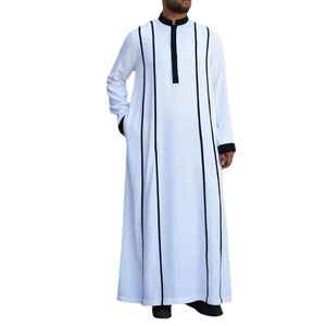 OEM Service Breathable <b>Men</b> Jubbah Thobes New Style Islamic Clothing Arabic Style <b>Men's</b> Jubba <b>Thobe</b> - Product Image 6