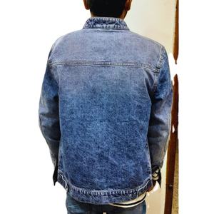 Meilleures ventes Hiver 100% Vestes en jean en coton pour hommes Qualité OEM exclusive À la mode Décontracté Vente en gros - Product Image 3