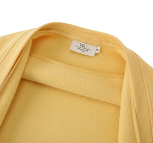 เสื้อสเวตเชิ้ตผู้หญิงทรงบ็อกซี่ พิมพ์ลายด้วยเทคนิคฮีททรานเฟอร์ ผ้าฝ้ายสีขาวเนื้อหนัก ดีไซน์ล่าสุด สีเหลือง หรูหรา ไซส์พลัส - Product Image 2