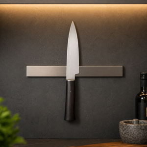 Custom Handmade Modern Chef <b>Knife</b> Stainless Steel Blade 8-9.9in Length Ambidextrous Wooden Handle 3.0mm Thickness Extra <b>Sharp</b> - Product Image 5