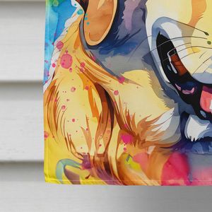 Amarillo Labrador Hippie gran poste de porche decorativo patio Banner Multicolor poliéster casa tamaño pared colgante ilustraciones Multicolor - Product Image 4