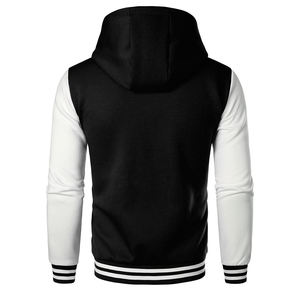 Chaqueta Deportiva Casual Personalizada de Alta Calidad con el Mejor Diseño para Hombre, Chaqueta Varsity con Capucha y Letras - Product Image 3