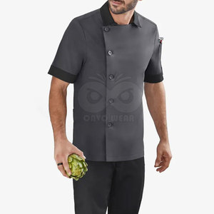 Veste de chef professionnelle, uniforme de cuisine, vêtements de travail pour restaurant, design personnalisé, à vendre - Product Image 3