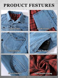 Chaqueta de Mezclilla Premium para Hombre, Estilo Vintage, Chaqueta de Invierno 100% Algodón, Uso Casual y Diario - Product Image 4