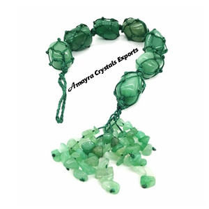 Pendentif de voiture en pierre roulée d'aventurine verte, fait main, pierre naturelle, vente en gros, achetez chez Amayra Crystals Exports - Product Image 6