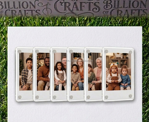 กรอบรูปแม่เหล็กอะคริลิกสองด้านสำหรับติดตู้เย็น สำหรับ Instax Mini - Product Image 1