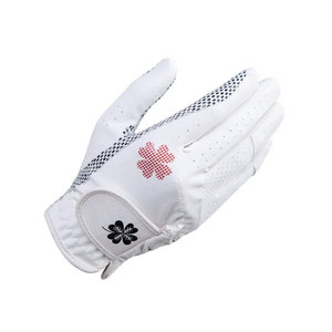 Gants de golf en cuir Pu de haute qualité pour femmes, 1 paire blanc et noir, respirants, antidérapants, adaptés à la main droite et gauche - Product Image 4
