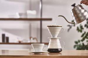 ชุดดริปกาแฟแบบกรวยเดี่ยว สไตล์บาริสต้า สำหรับใช้ในบ้าน ทำความสะอาดง่าย ชงกาแฟแบบสโลว์บริวิ่ง ยี่ห้อ Snow White Porcelain Gourmet - Product Image 6
