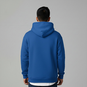 Sweat-shirts à capuche oversize pour hommes en coton 100% de haute qualité, teints unis, logo brodé bicolore, écologiques, pour l'hiver - Product Image 5