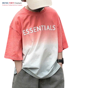 T-shirt en coton unisexe pour enfants pour l'été T-shirts unis imprimés de logo personnalisé avec motif 3D Style décontracté pour garçons - Product Image 4