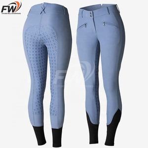 Pantalon d'équitation pour femme, culotte d'équitation intégrale, collant d'équitation, jodhpurs avec poches et grip en silicone - Product Image 1
