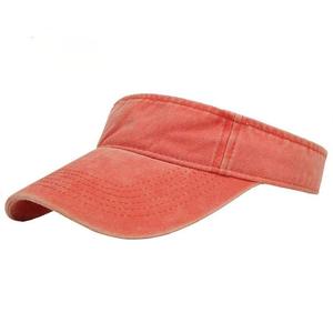 Casquette de soleil réglable en coton délavé style vintage, chapeaux de plage tendance avec logo personnalisé, visières d'extérieur en gros - Product Image 4