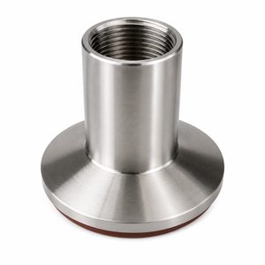 Reductor sanitario de brida con férula de acero inoxidable 304, con tapa de extremo, para conexión Tri-Clamp, accesorio para tuberías de elaboración casera - Product Image 3