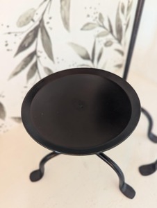 Elegant Black Metal Candle Holder Set Of 3 Suitable For Home Styling <b>Dining</b> <b>Table</b> And Everyday Decor Use Durable Design - Product Image 2