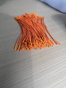 Manchon de câble tressé en fibre de carbone noire Sangam Textiles, 600V, ignifuge, résistant à l'abrasion, protection des fils - Product Image 2