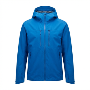 Top <b>Men</b> Waterproof Hooded Windbreaker <b>Jacket</b> Multi Panel Outdoor Hiking <b>Rain</b> <b>Jacket</b> <b>Lightweight</b> Zipper <b>Rain</b> <b>Jacket</b> For <b>Men</b> - Product Image 2