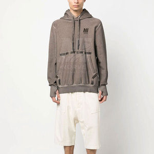 Sudadera con capucha de algodón mezclado para hombre, estilo nuevo, lavado ácido, diseñada para la comodidad diaria, corte relajado, estilo casual y urbano. - Product Image 3