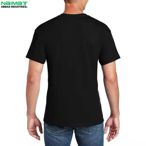 เสื้อยืดแขนสั้นผู้ชาย ผ้าฝ้าย ทรงปกติ คอกลม ลำลอง ผ้าเจอร์ซีย์ถัก สีพื้น ดีไซน์เรียบง่าย - Product Image 4