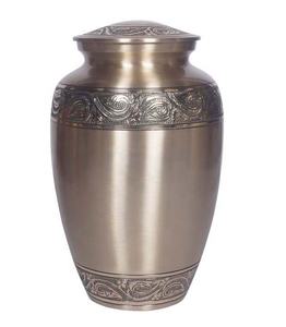 Urna Funeraria de Aluminio para Cenizas Humanas, Chapada en Oro, Urna de Metal para Cenizas, Urna Conmemorativa de Metal para Cenizas, Embalsamamiento - Product Image 1