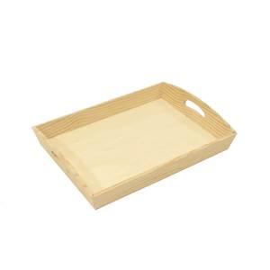 Multipurpose Wooden Serving <b>Tray</b> For Breakfast Coffee Tea <b>Snacks</b> Fruits Desserts And Dining Table Presentation - Product Image 4