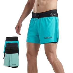 Großhandel Herren 5 Zoll Gym-Shorts Leichte Atmungsaktive Fitness-Trainingskleidung mit Individuellem Logo und Verstellbarem Kordelzug - Product Image 4