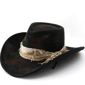 Wholesale Cow Print Cowboy <b>Hat</b> Wide Brim Western Cowgirl <b>Hats</b> OEM ODM Support for Bachelorette Rodeo Halloween <b>Party</b> - Product Image 1