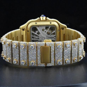 High Quality Customized Iced Out Lab Grown <b>Watch</b> Stainless Steel Best Quality Diamond <b>Watch</b> for <b>Men</b> - Product Image 4