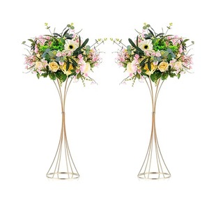 Modern Metal Floor Vase With <b>Artificial</b> <b>Flowers</b> For Wedding Decoration High Quality Design - Product Image 4