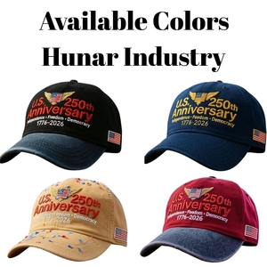 Gorra de Béisbol Patriótica de Poliéster con Diseño del Águila y Campana de la Libertad en Bordado 3D, Cierre de Hebilla Metálica, Edición del 250 Aniversario de EE. UU. - Product Image 5