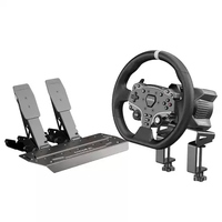 Volante de Carreras MOZA R3 para Simulador de Carreras, Base de Volante de Accionamiento Directo con Pedales para Xbox y PC