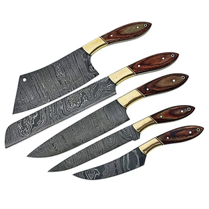 PRESTIGE BLADES Premium Handmade 67-Layer Damascus Steel Ambidextrous Chef <b>Knife</b> <b>Set</b> 5-Piece <b>Sharp</b> Customized Handle <b>Knife</b> <b>Set</b> - Product Image 1