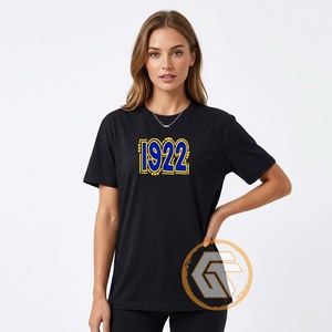 TREASURES GREECS – T-shirt décontracté pour femme, col rond, 100 % coton jersey, manches courtes, avec logo, écologique, séchage rapide, idéal pour l'été - Product Image 2