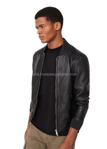 แจ็กเก็ตหนังบุนวมสำหรับผู้ชาย, แจ็คเก็ตฤดูหนาวบุด้วยผ้าขนแกะขนเป็ดระบายอากาศได้ดี - Product Image 2