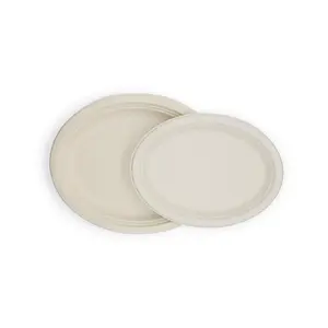 Platos de Bagazo Ecológicos Premium, Platos Desechables Biodegradables para Servicio de Alimentos y Eventos a Precio de Mayoreo - Product Image 1